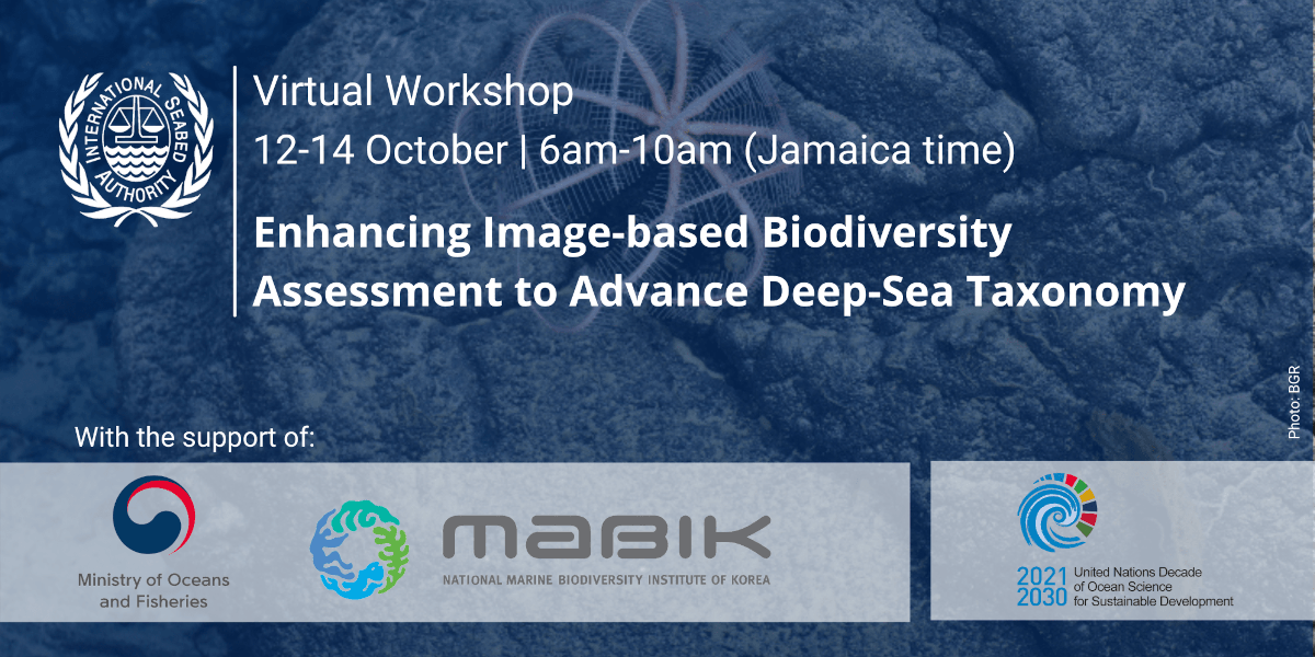 ISA online Workshop on Enhancing Image-based Biodiversity Assessments to Advance Deep-sea Taxonomy - online ISA online Workshop on Enhancing Image-based Biodiversity Assessments to Advance Deep-sea Taxonomy - online