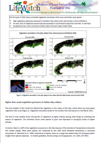 Why was there higher than usual vegetation greenness in Italian Alps valleys? Why was there higher than usual vegetation greenness in Italian Alps valleys?