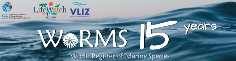 Celebrating the 15th anniversary of the World Register of Marine Species Celebrating the 15th anniversary of the World Register of Marine Species