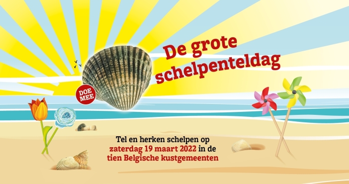 Join the 5th edition of the Big Seashell Survey at the Belgian beaches! Join the 5th edition of the Big Seashell Survey at the Belgian beaches!